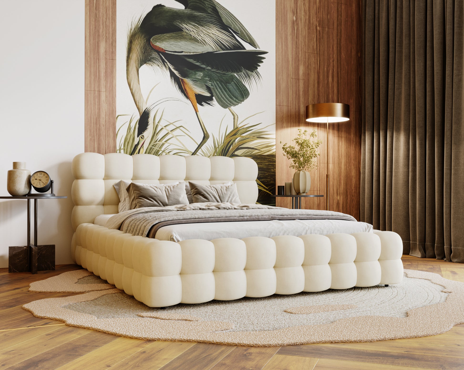 Polsterbett CANDY – Modernes Designerbett mit Kopfteil in 120–200 cm