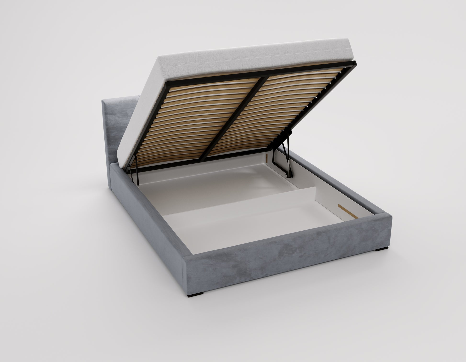 HUGO Designerbett mit Bettkasten Lattenrost – modernes Polsterbett für stilvolle Schlafzimmer