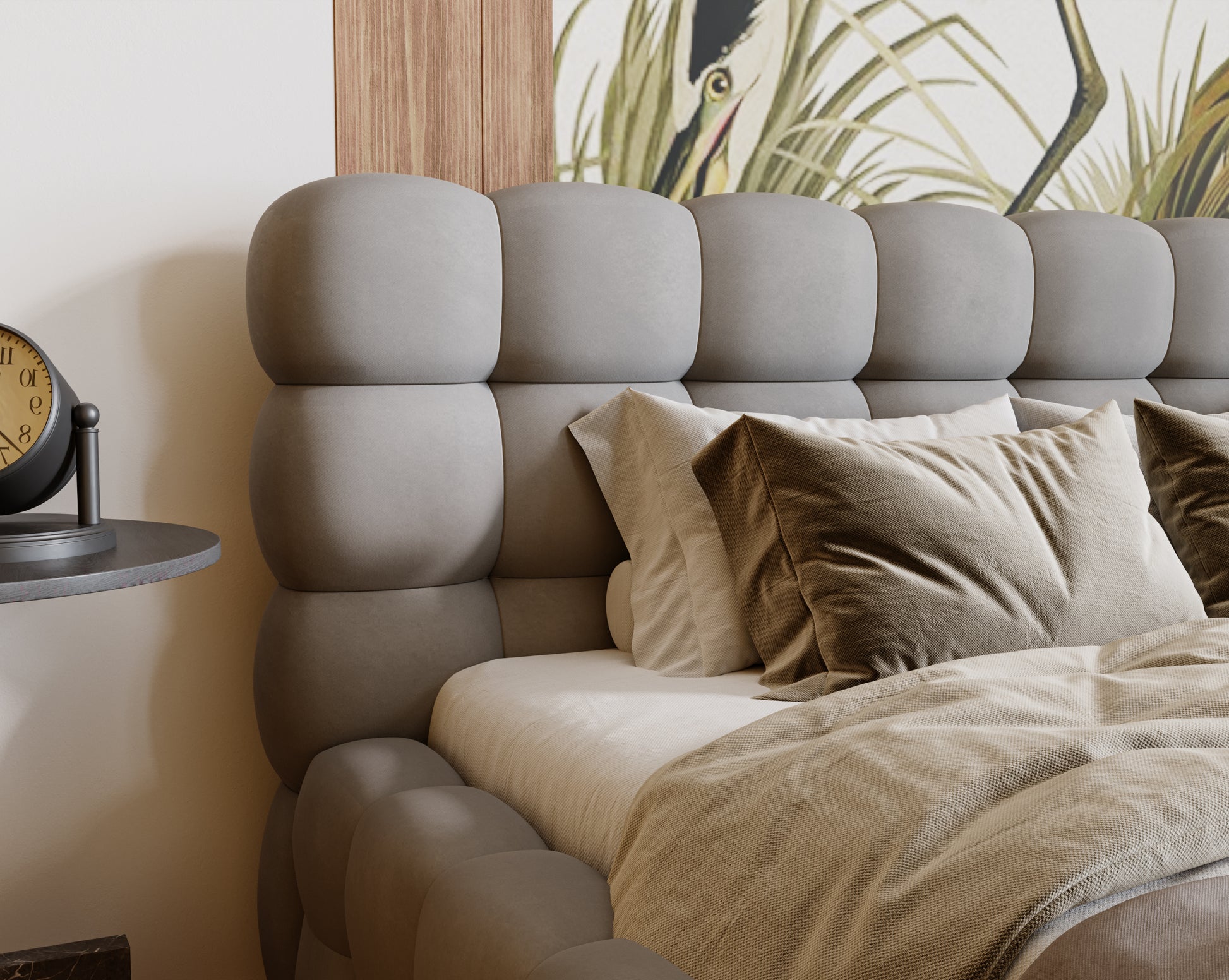 Polsterbett CANDY – Modernes Designerbett mit Kopfteil in 120–200 cm