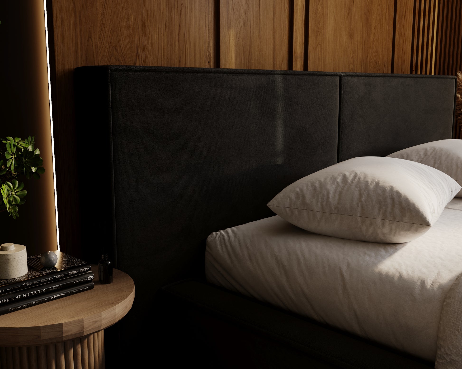 ENZO Polsterbett mit Holzlattenrost & Bettkasten – exklusives Design für erholsamen Schlaf