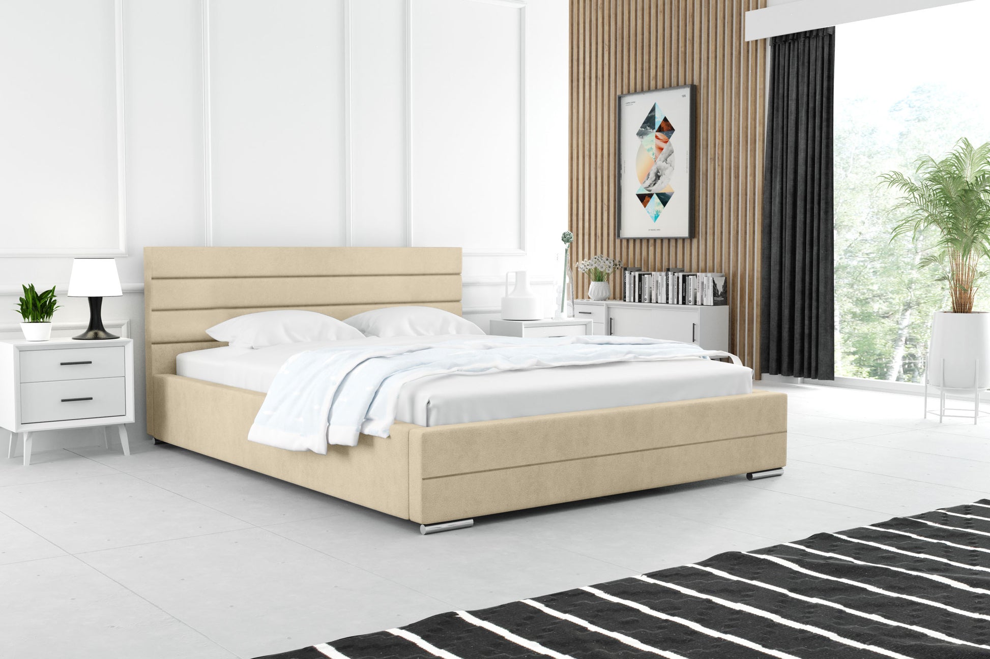 FADO Polsterbett mit Holzlattenrost & Bettkasten – modernes Bett zum Top-Preis