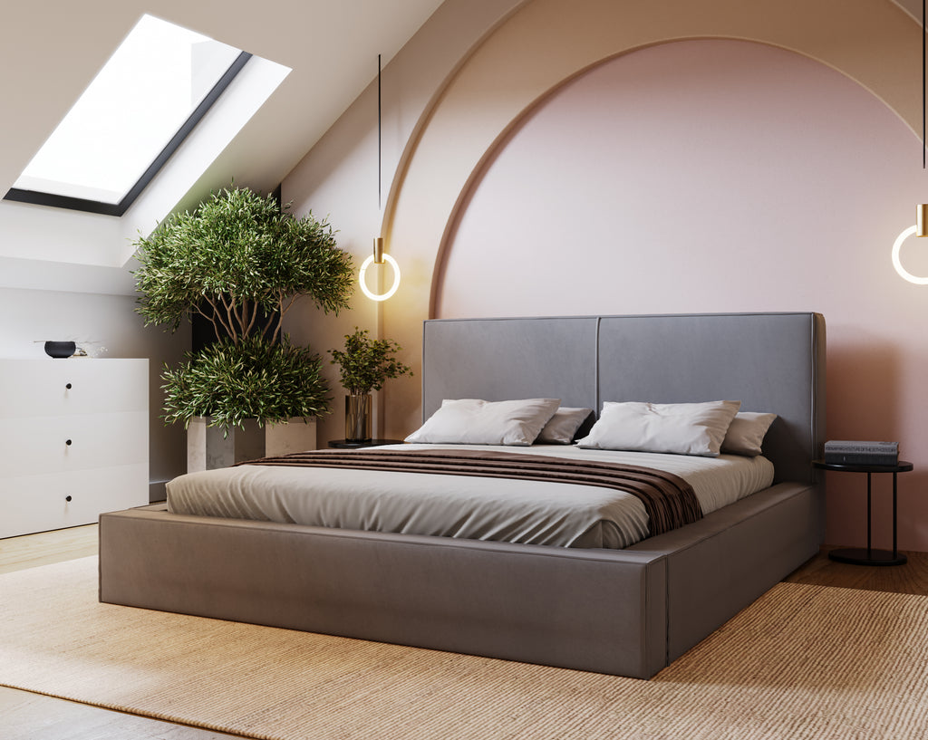 KALI Polsterbett mit Holzlattenrost & Bettkasten – stilvolles Bett zum fairen Preis