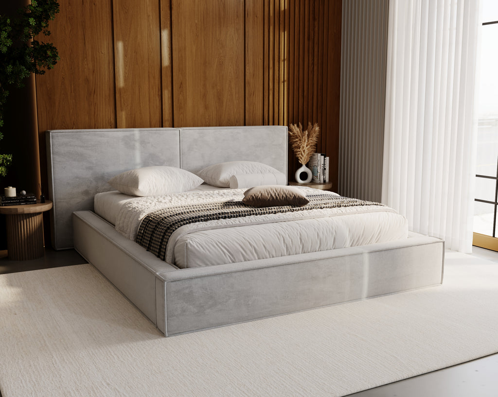 ENZO Polsterbett mit Holzlattenrost & Bettkasten – exklusives Design für erholsamen Schlaf