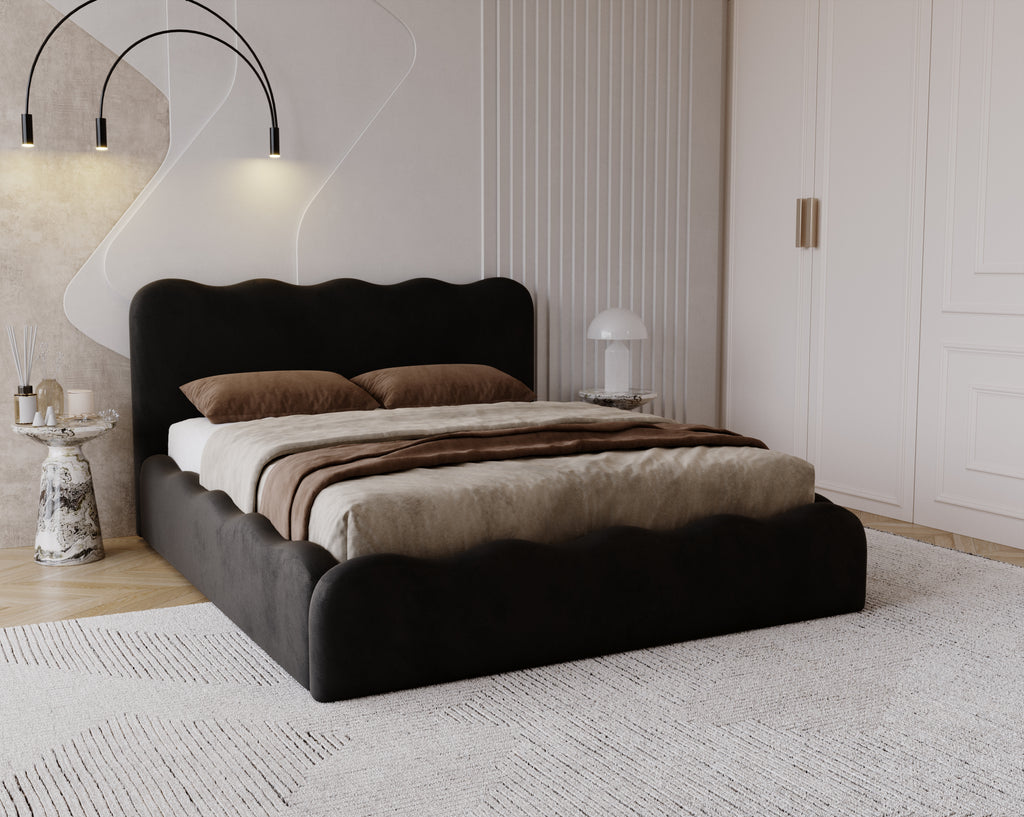 Polster Bett inkl. Lattenrost und Bettkasten Modell: BALI