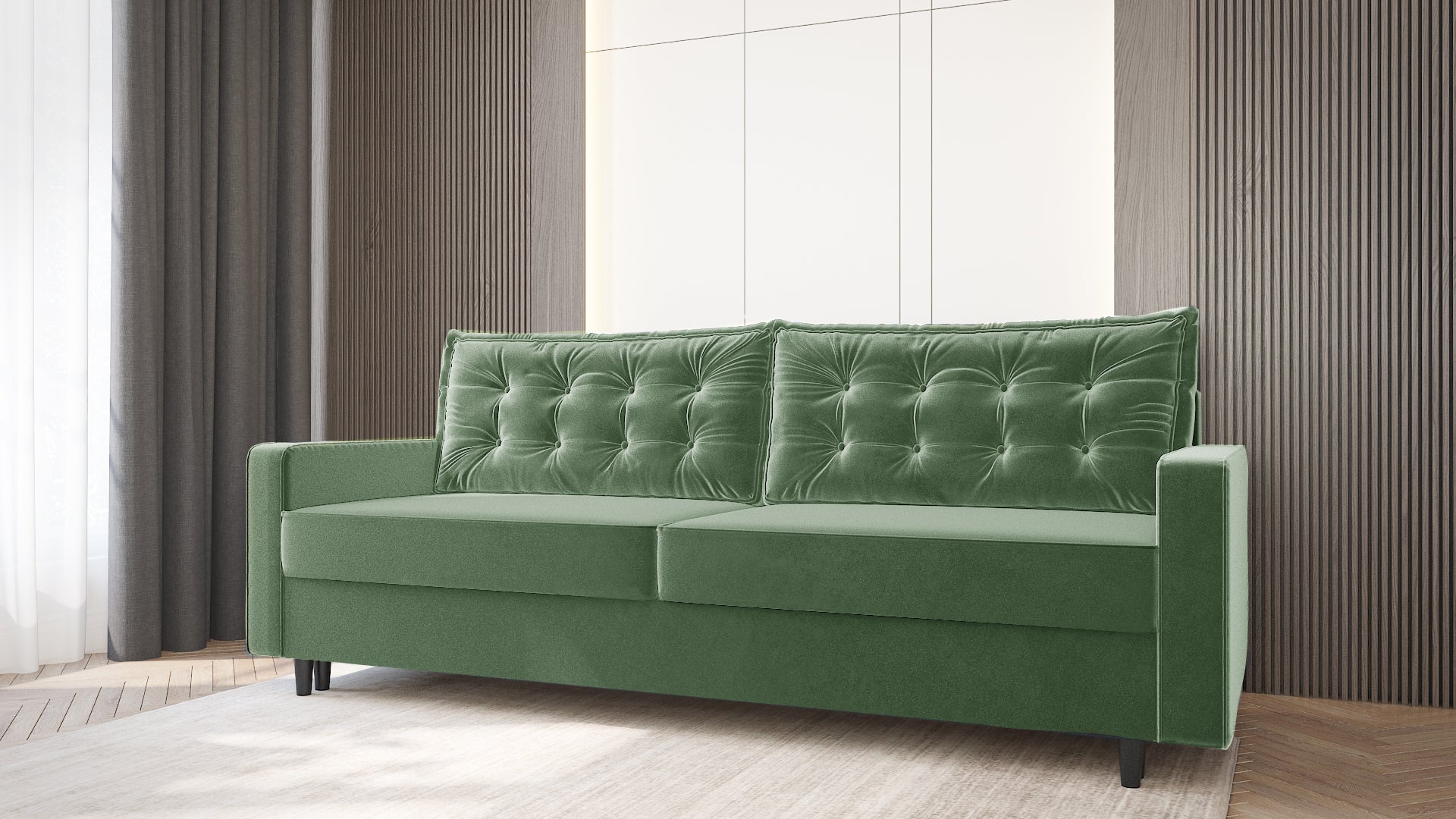 Vintage Sofa mit Steppmuster – elegantes Designer-Sofa im Retro-Look für stilvolle Wohnzimmer
