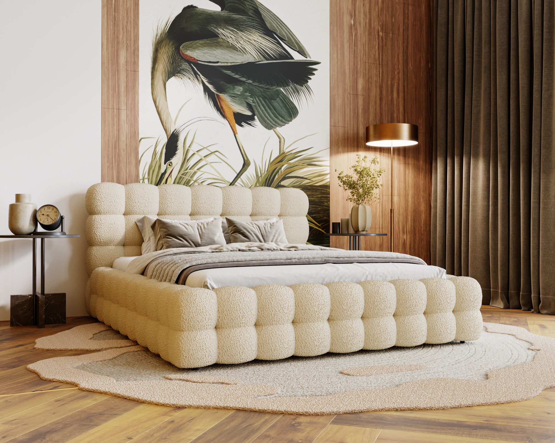 Polsterbett CANDY – Modernes Designerbett mit Kopfteil in 120–200 cm