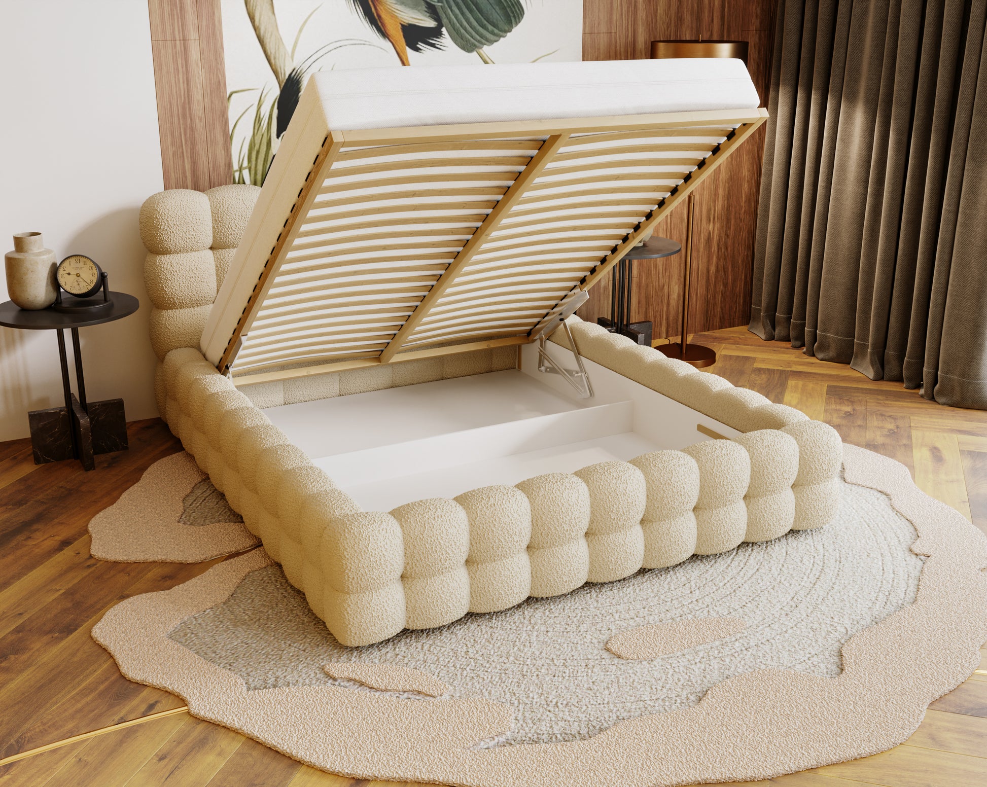 Polsterbett CANDY – Modernes Designerbett mit Kopfteil in 120–200 cm