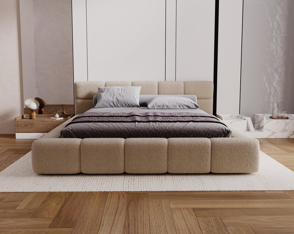 Elegantes Design Modell: Como inkl. Lattenrost + Bettkasten