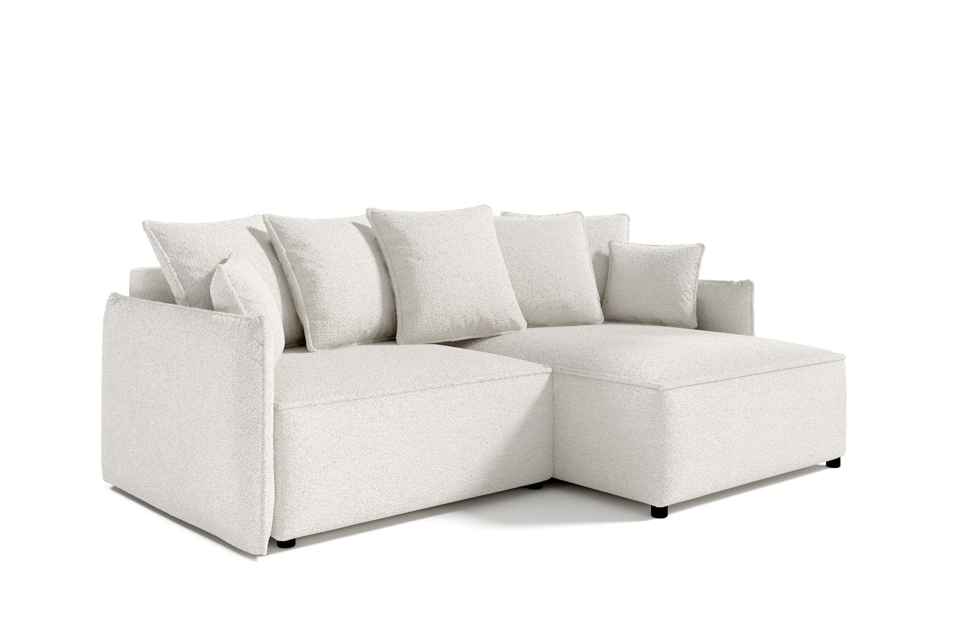 Sofa Abriamo Mini mit Schlaf Funktion und Bettkasten Boucle