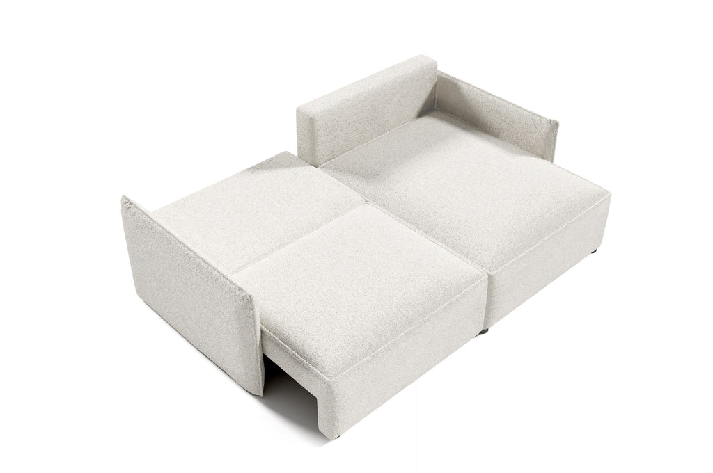 Sofa Abriamo Mini mit Schlaf Funktion und Bettkasten Boucle