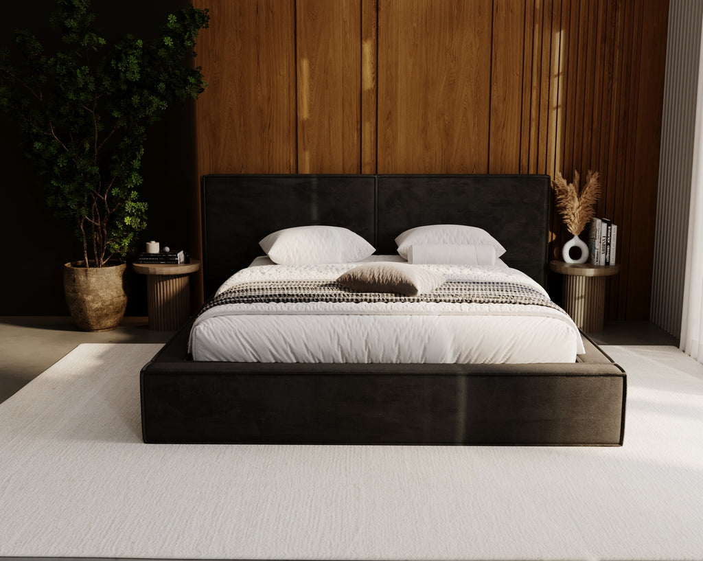 ENZO Polsterbett mit Holzlattenrost & Bettkasten – exklusives Design für erholsamen Schlaf