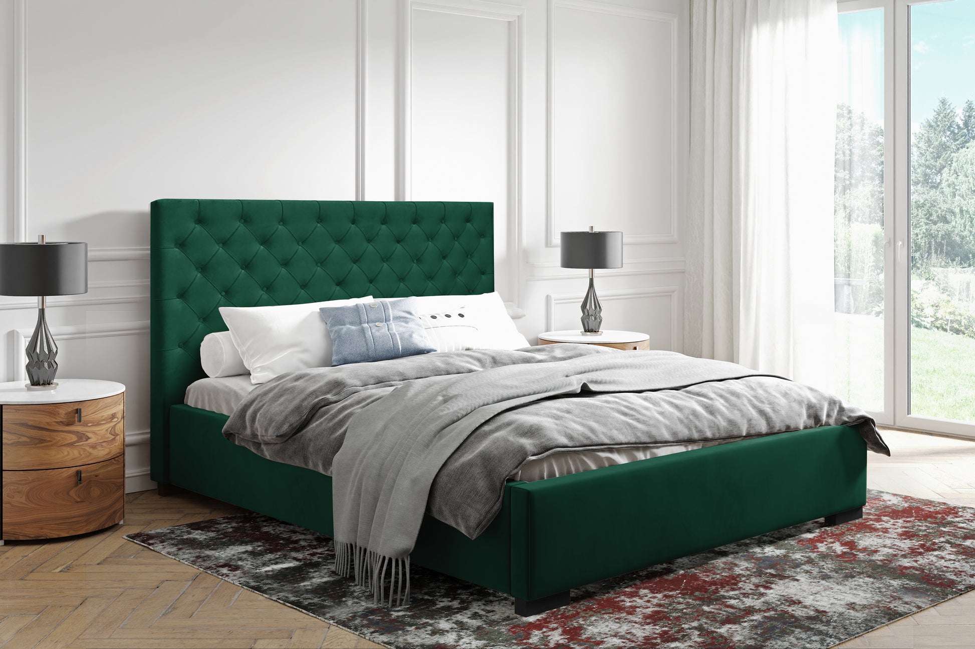 GOLDEN Polsterbett mit Holzlattenrost & Bettkasten – stilvolles Bett zum fairen Preis