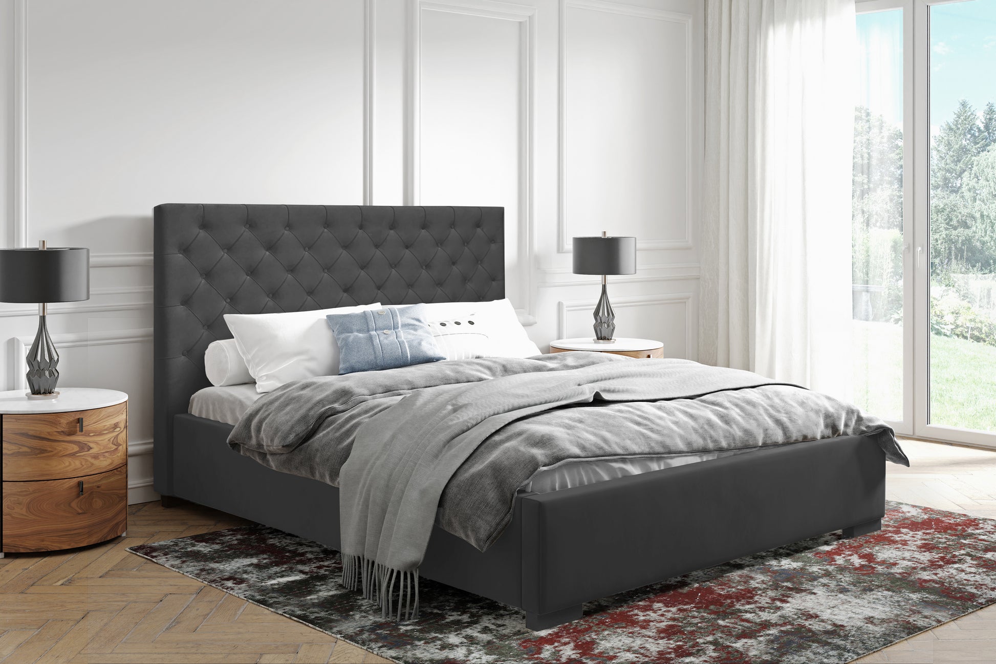 GOLDEN Polsterbett mit Holzlattenrost & Bettkasten – stilvolles Bett zum fairen Preis