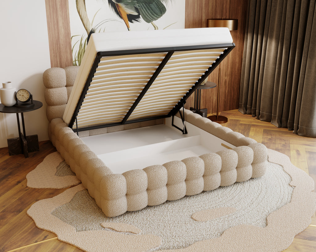 Polsterbett CANDY – Modernes Designerbett mit Kopfteil in 120–200 cm