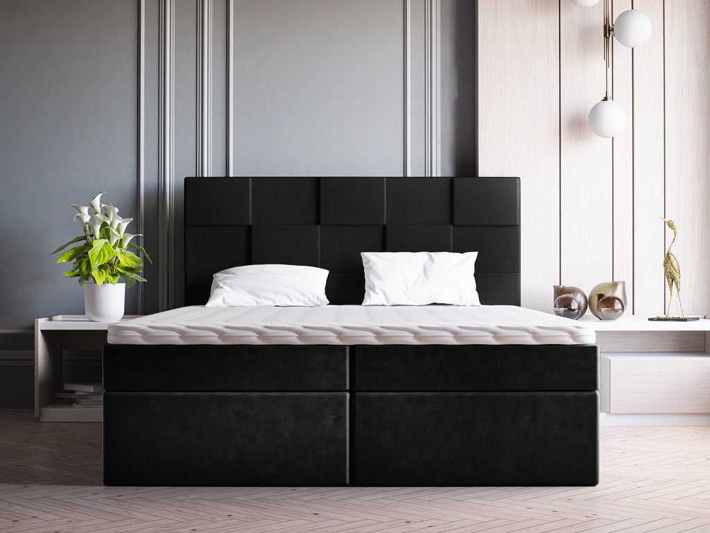 GALLA Polsterbett mit Holzlattenrost & Bettkasten – modernes Bett mit elegantem Design