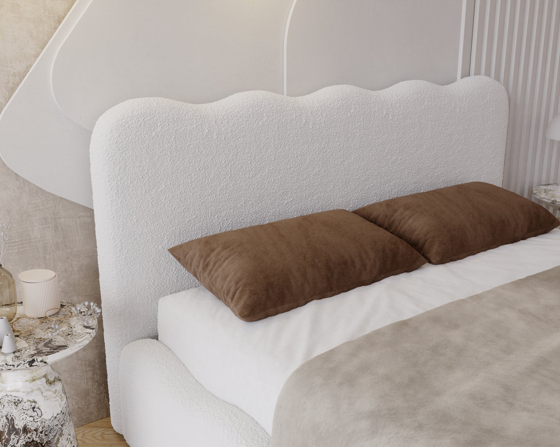 Polster Bett inkl. Lattenrost und Bettkasten Modell: BALI